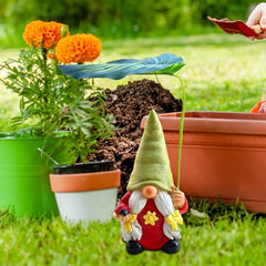 Gnome Garden Decor,Funny Garden Gnomes Outdoor | 6.5inch Resin Figurines Ornaments for Landscaping Pond Front Patio Beach Indoor Outside Porch Christmas Pool Flowerbed
