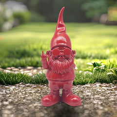 Lesser & Pavey Gnomes Behaving Badly Red 20cm Figurines Statues For Home Decor | Ideal Ornaments Friendship Gifts For Women & Men | Lovely Table Centerpiece & Living Room Accessories