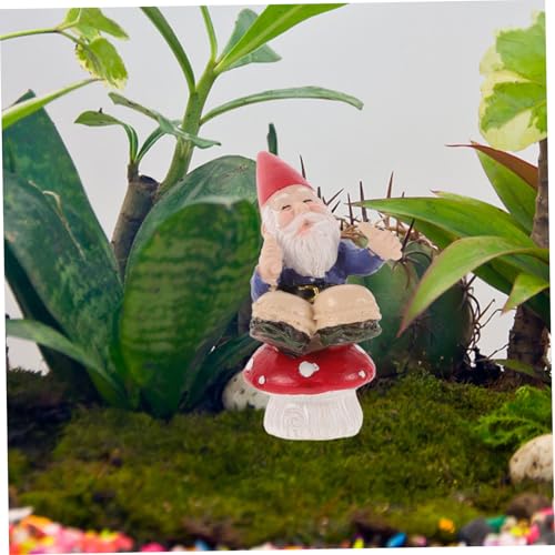 Ciieeo 4pcs Miniature Gnome Music Band Sculpture Set Creative Desktop Gnome Dolls for Home Decor Christmas Style Garden Ornaments for Outdoor Patio and Decoration
