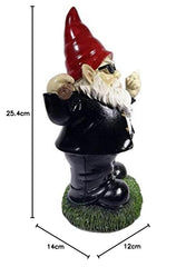 Garden Gnome,MIMACHI Garden Gnome with Axe 10" Tall, Garden Gnomes Outdoor Funny, Gangster Gnome Statue Garden Axe Funny Garden Decoration for Lawn Yard Patio