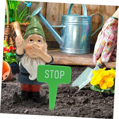 Happyyami 1set Gnome Statue Decoration Garden Gnome Figurine Hat Outdoor Lawn Ornament for Christmas Daily Decor for Tiered Tray Tabletop Patio Garden