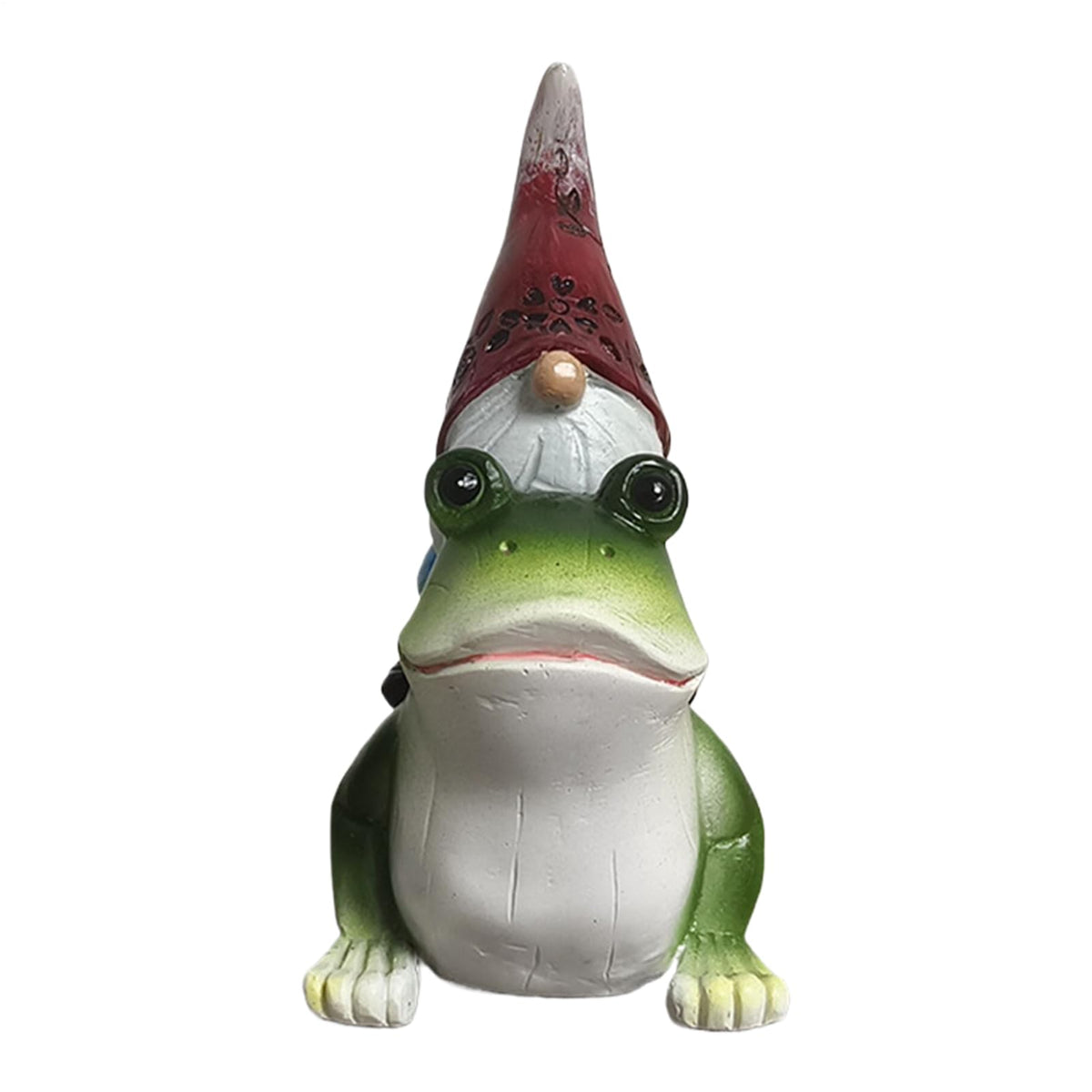 Garden Gnome Decor, Gnome Riding Frog Resin Sculpture, Miniature Faceless Ornament, Compact Whimsical Decoration, Ideal for Yard, Living Room, Backyard, Lawn, Bedroom and Desk