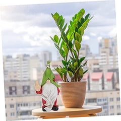 Toyvian Garden Gnome Statue Solar Light Outdoor Decoration Creative Gnome Figurine with LED Illumination for Unique Garden Ornaments for Lawn Patio Backyard Decor