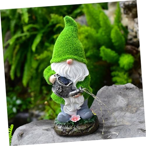 Ciieeo Solar Lawn Gnome Lamp Compact Gnome Statue for Garden Decor Energy Saving Solar Powered Light for Outdoor Use for Flower Beds Patios Present for Friends