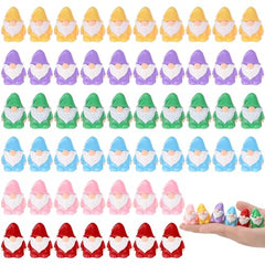 GGSTDDUP 60 Pcs Mini Gnomes, Mini Resin Gnomes Statues, Tiny Figures Miniature Gnome Figurines, Cute Garden Dwarf Fairy Gifts Statues Decor for Landscapes Outdoor Patio Yards Lawn