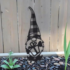 4pcs Metal Garden Gnomes Outdoor Funny Gnome Statues for Yard Art Large Size Decorative Garden Stakes