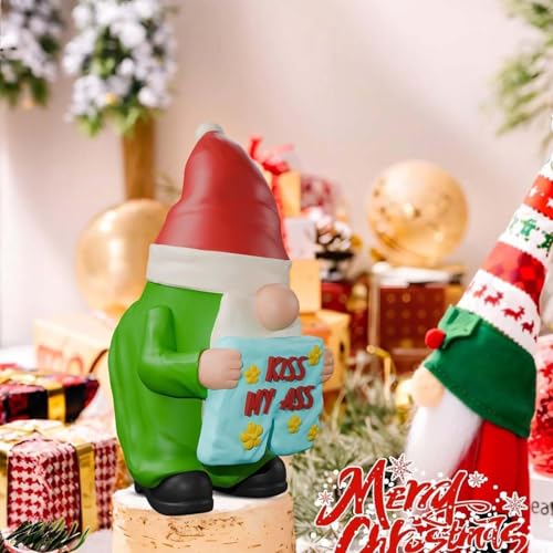 Mlllokfki Naughty GNOME Holiday Decor, Cute Christmas GNOME, GNOME Figurines for Yard, Christmas Holiday GNOME Decor, GNOME Decorations for Home