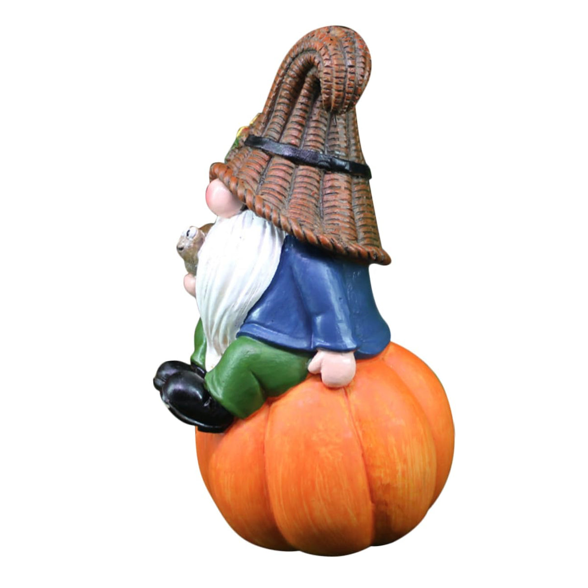 Happyyami Naughty Garden Gnome Statue Adorable Resin Sculpture for Home Patio Decor Unique Festive Ornament for Christmas Holidays Lovely Gnome Garden Decoration
