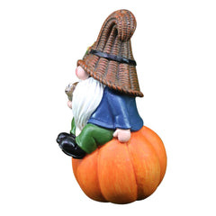 Happyyami Naughty Garden Gnome Statue Adorable Resin Sculpture for Home Patio Decor Unique Festive Ornament for Christmas Holidays Lovely Gnome Garden Decoration