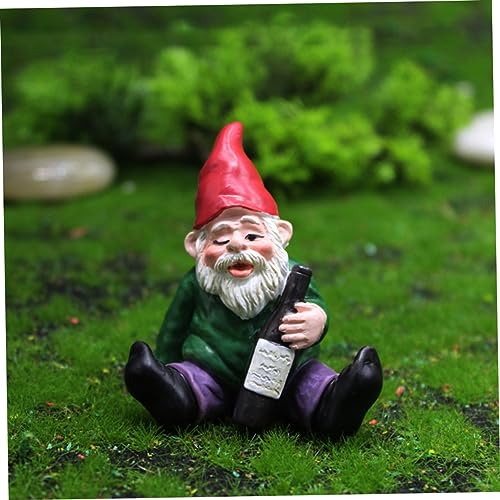 Cabilock Micro Landscape Dwarf Garden Decor Resin Miniature Gnomes for Garden Desk and Party Decorations