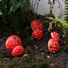 Mellshy Luminous Mushroom Garden Decorations Resin Mushroom Tree Hugger Glow in The Dark Mushroom Yard Decor for Outdoor Fairy Garden Micro Landscape Flower Pot Tree Decor