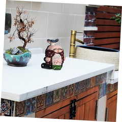 Cabilock 2pcs Funny Garden Gnomes Statues Resin Welcome Decorations for Home Cute Inverted Gnome Figurines for Outdoor Patio Unique Idea