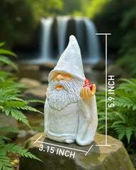 YYDGZG Funny Gnomes, 5.9in Pipe Naughty Gnomes Garden Statue Decor for Home Outdoor Patio Lawn Yard Halloween Housewarming Easter Gift (Statue C)