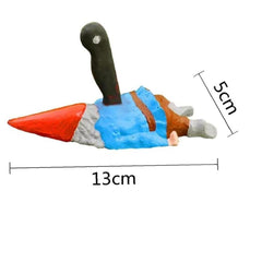 PiniceCore Dwarf Gnome Statue Attractive Dwarf Zombie Sculpture Ornament Decoration for Garden Decoration Craft