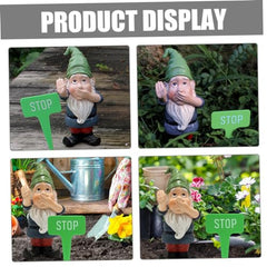 2 Sets Garden Gnome Statue of Adorable Miniature Gnome Decor for Garden Unique Resin Ornament for Outdoor Landscaping and Festive Charm
