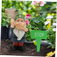Happyyami 1set Gnome Statue Decoration Garden Gnome Figurine Hat Outdoor Lawn Ornament for Christmas Daily Decor for Tiered Tray Tabletop Patio Garden