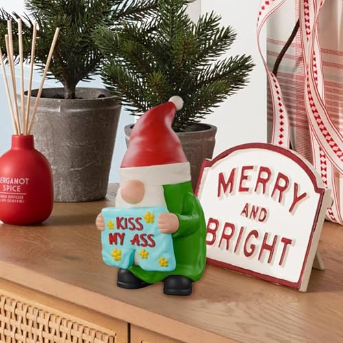 Mlllokfki Naughty GNOME Holiday Decor, Cute Christmas GNOME, GNOME Figurines for Yard, Christmas Holiday GNOME Decor, GNOME Decorations for Home