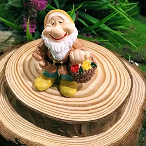 14PCS Fairy Garden Gnome Statue Mini Dwarf Elf Resin Sculpture Potted Micro Landscape