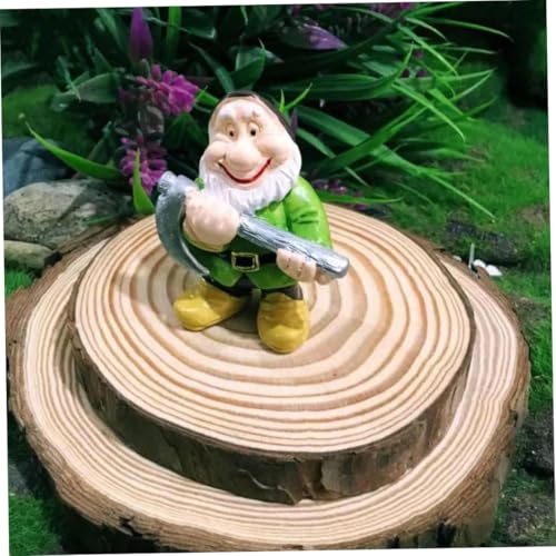 14PCS Fairy Garden Gnome Statue Mini Dwarf Elf Resin Sculpture Potted Micro Landscape