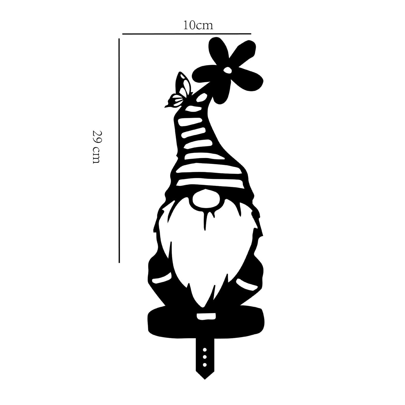 Ksikdeg Exquisite Garden Stake Outdoor Sculpture 4 Pieces Decorative Gnomes Ornament Neighbors