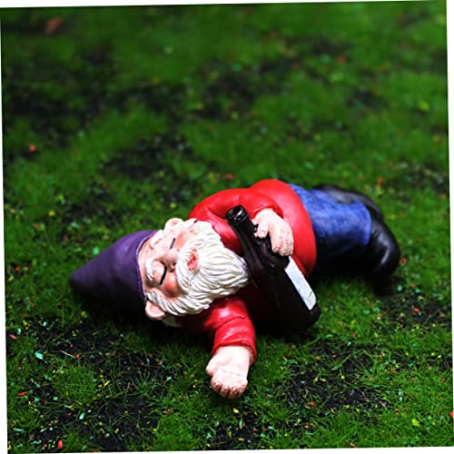 Cabilock Micro Landscape Dwarf Garden Decor Resin Miniature Gnomes for Garden Desk and Party Decorations