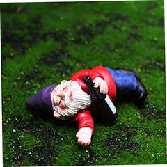Cabilock Micro Landscape Dwarf Garden Decor Resin Miniature Gnomes for Garden Desk and Party Decorations