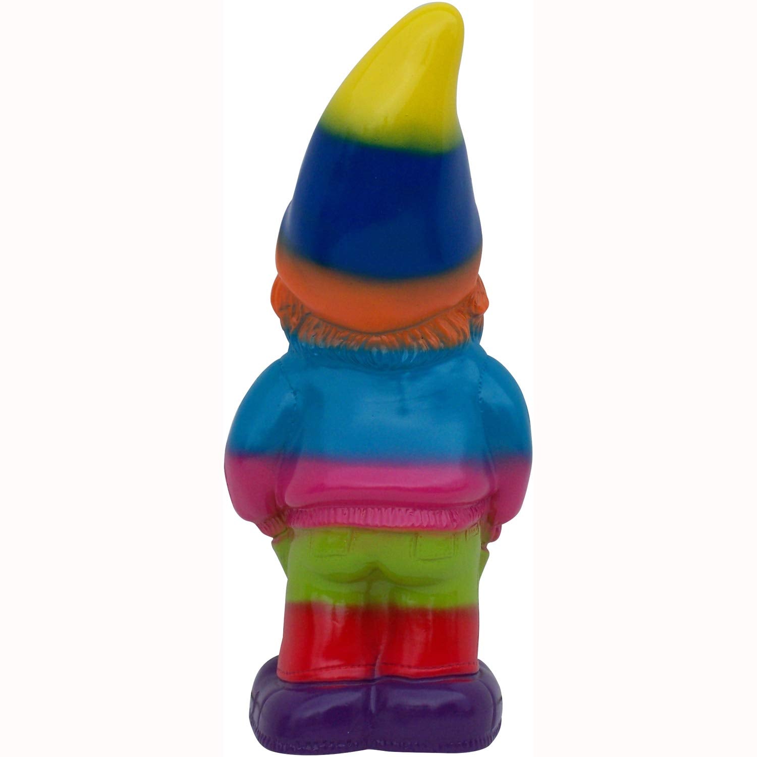 RAKSO Rainbow Pride Gnome, 13", Large UV Resistant Ornament for Lawn or Garden