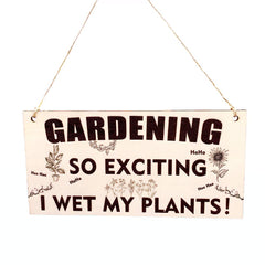 Gardening Gifts Sign for Men Women Funny Garden Ornaments Outdoor Gardeners Novelty Present Xmas Garden Plaque Unusual Plant Gift Naughty For Grandad Birthday Gift under 5 Pounds