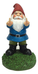 Gnometastic The Original Double Bird Garden Gnome Statue, 8.45" Tall
