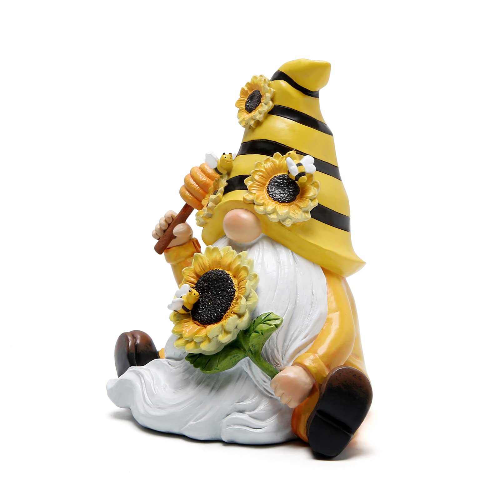 Hodao Bumble Bee Spring Gnome Decorations Honey Gnomes Ornaments World Day Gifts Fall Thanksgiving Figurines for Garden Decor Birthday Party
