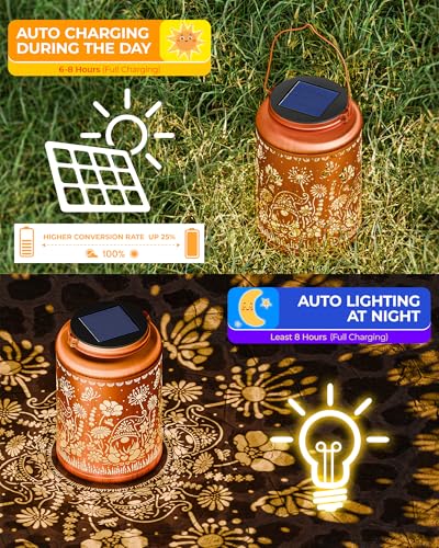 Solar Outdoor Hanging Lantern, Decorative Garden Light (gnome, 1)