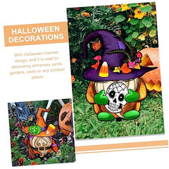 Toyvian 3Pcs Halloween Gnome Stakes Durable Acrylic Garden Signs for Outdoor Decor for Yards and Lawns Easy to Install Halloween Decorations