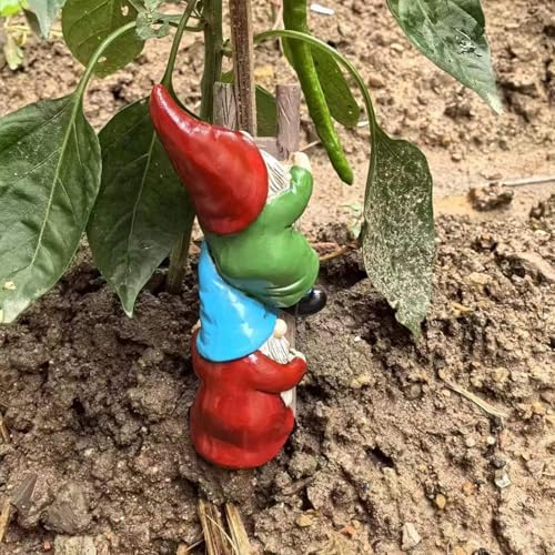 Resin Garden Gnomes, Dwarf Sculpture Statues, Resin Figurine, Cartoon Dwarf Garden Statues, Stair Climbing Dwarf, Cartoon Garden Gnomes for Patio Fence Garden Outdoor