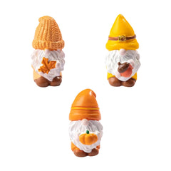 YAOGUI Set Of 3 Resin Leaf Miniatures Gnomes Ideal For Indoor And Outdoor Use Adds Unique Charm To Any Home Or Garden Setting