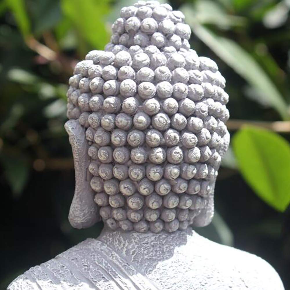 zenggp Garden Ornament Sitting Buddha Zen Outdoor Indoor Statue Resin Home Decor