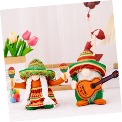 Ciieeo Carnival Gnome Doll Unique Mexican Gnome Decor for Home Decoration for Festive Celebrations and Carnival Parties Centerpiece for Tables and Shelves