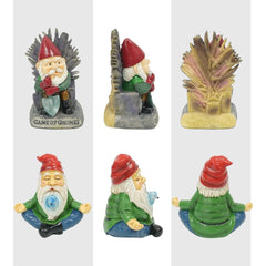 EraSpooky 6" Resin Gnomes Statues Outdoor Decor, Novelty Sculptures Yard Decorations Patio Lawn Ornament, Funny Holidays Garden Gifts