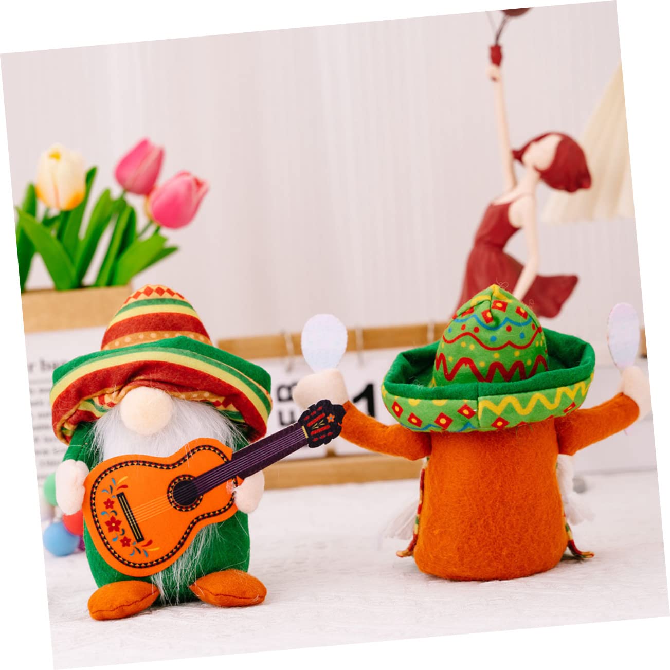 Ciieeo Carnival Gnome Doll Unique Mexican Gnome Decor for Home Decoration for Festive Celebrations and Carnival Parties Centerpiece for Tables and Shelves