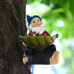Gnome Birdfeeder Statue Garden Lawn Porch Outdoor Balcony Household Decoration Garden Gnome Statues Outdoor