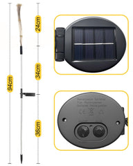 KALAHOL Solar Firework Lights 180 LED 2 Pack, 8 Modes Solar Lights Outdoor Garden IP65 Waterproof, Decoration for Pathway Flowerbed Party Ornaments Yard(Warm White)
