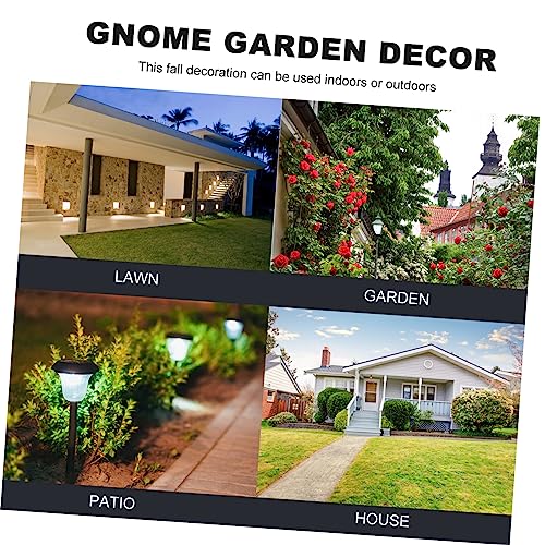 Happyyami 2pcs Garden Gnome Statue Charming Outdoor Decor for Garden Gnome Figurines Hooks Tree Ornaments for Home and Patio