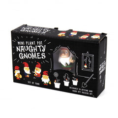 Gift Republic Naughty Gnomes Planters, Multicolor, One Size