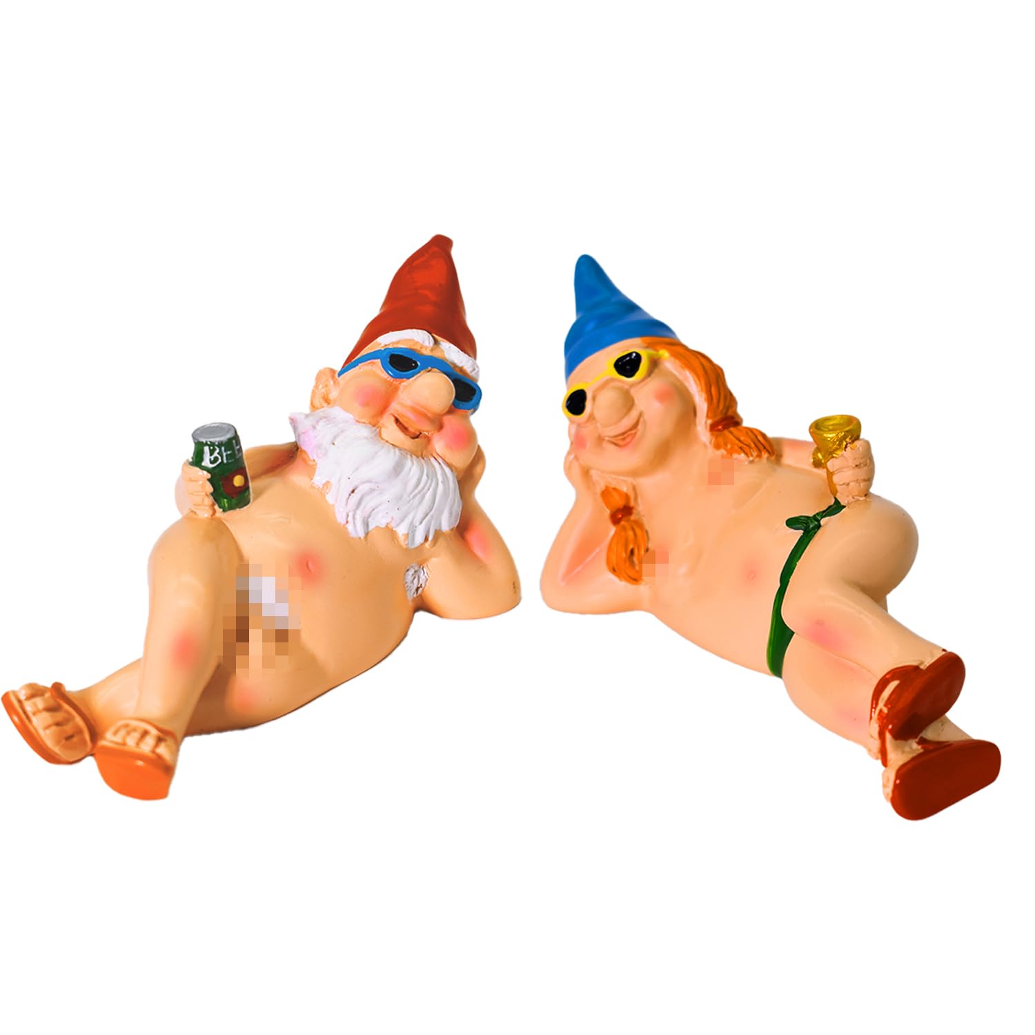 YUSWBCO Garden Gnomes, Gag Gifts, Funny Gifts for Men Women, Garden Gnomes Outdoor Funny, Yard Decorations Outdoor (Lying Gnome)