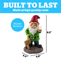BigMouth Inc The Go Away Garden Gnome