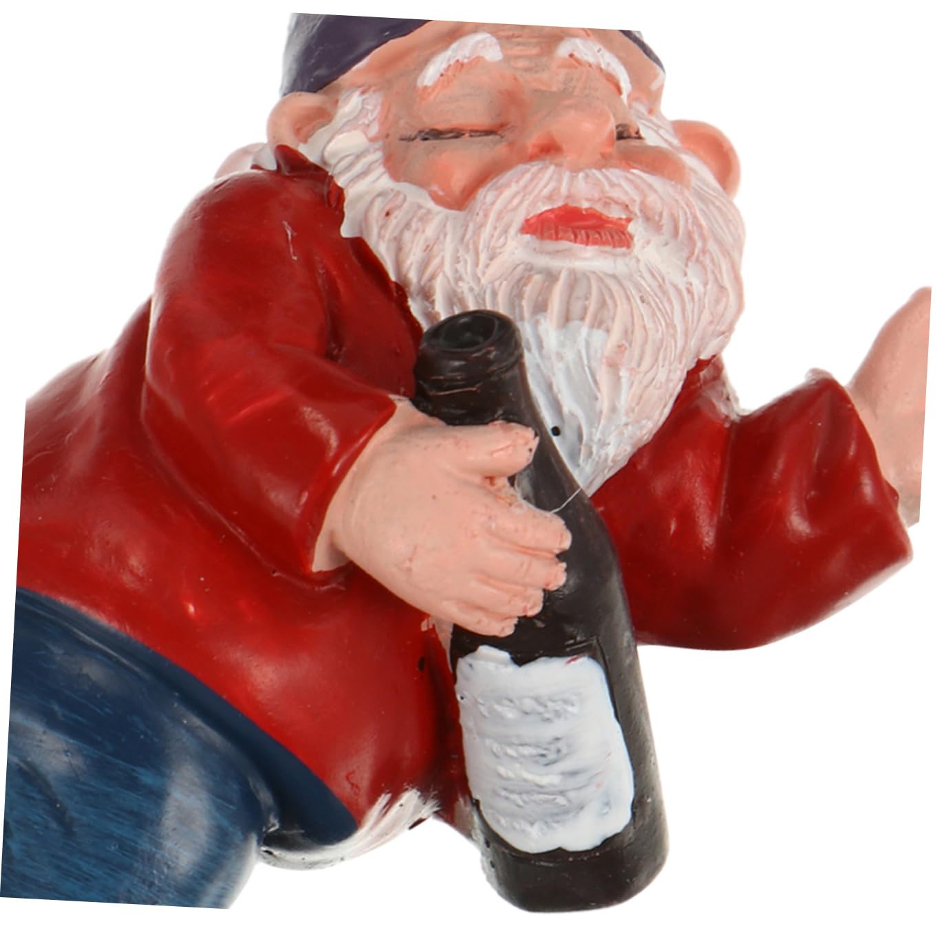 Toyvian 1Pc Dwarf Shaped Garden Ornament Funny Resin Gnome Figurine for Outdoor Decoration for Lawn Home Decor Durable and Weather Resistant Garden Fairy Statues