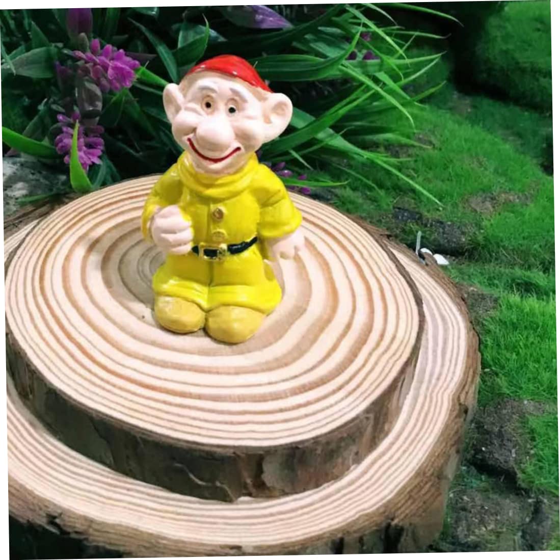 14PCS Garden Gnome Fairy Garden Gnome Statue Mini Dwarf Elf Resin Sculpture Potted Micro Landscape
