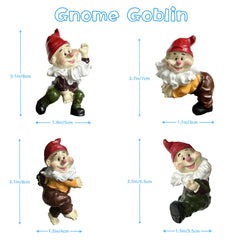 TIANCENTRAL H Garden Gnome Statues Flower Pot and Vase Hugger Resin Climbing Clingers Hangers -Set of 4 Edge Pendant Decor Planter Pot Hanger Ornaments