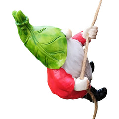 Garden Ornaments Outdoor, Climbing Garden GNOME, 5.12x3.54in Weather-Resistant Figurine Decor, Authentic Lawn Ornament, Resin Yard Statue for Patio, Ground, Yard