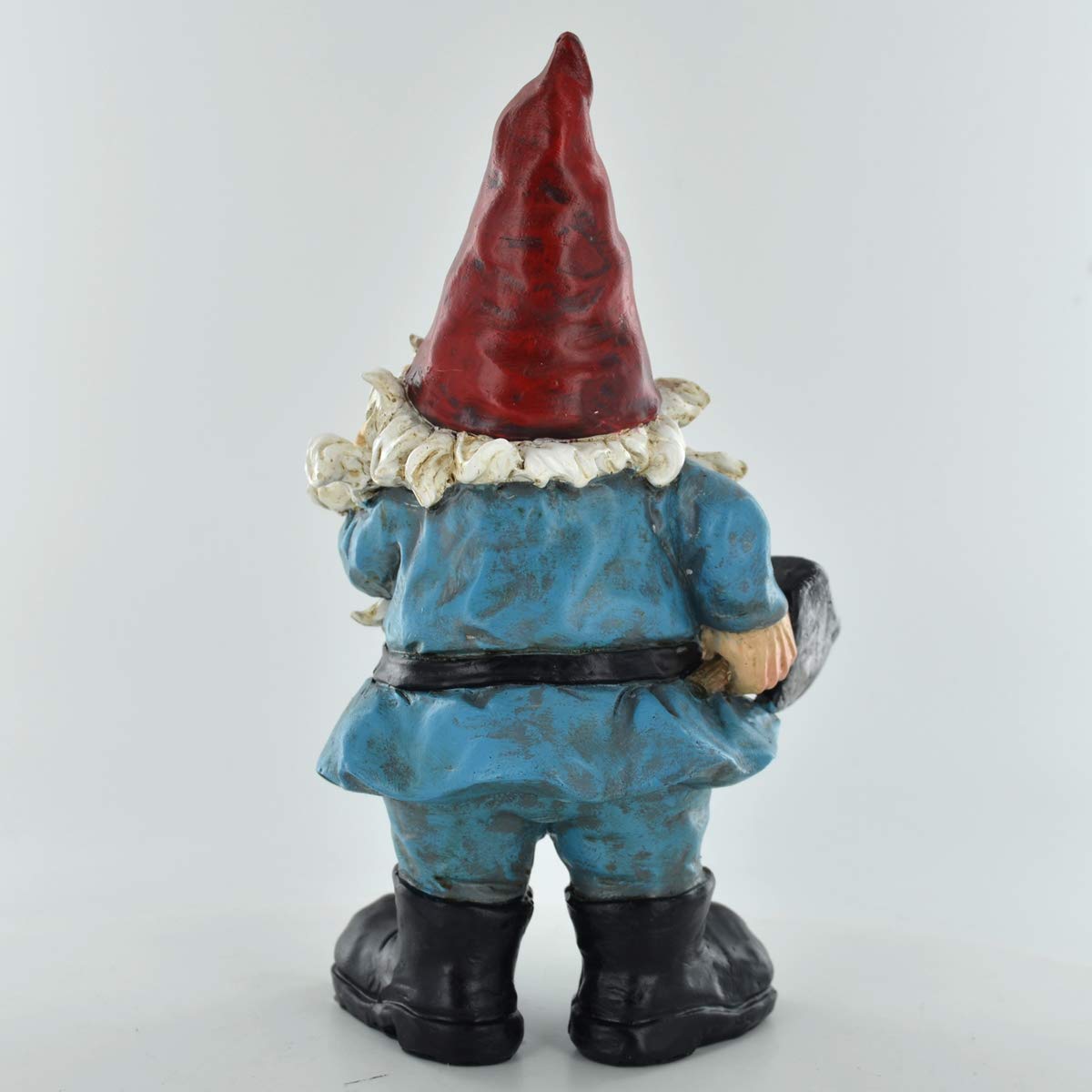 Gnome- Middle Finger Garden Ornament Home Decor Joke Present Novelty Gift Fantasy Figure Comical Elf H18.5cm