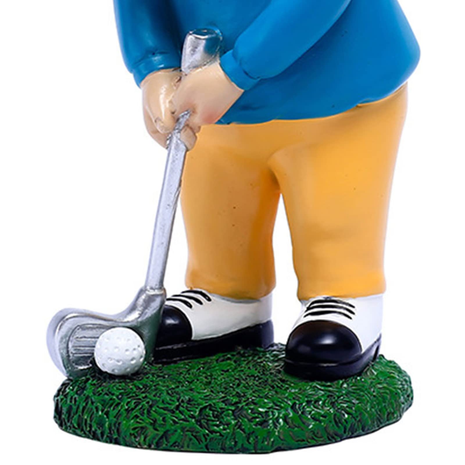 DEKKRYNFV Golfing Gnomes Statue Resin Garden Gnomes Statue Funny Outdoor Gnomes Figurine Patio Yard Spring Decorations